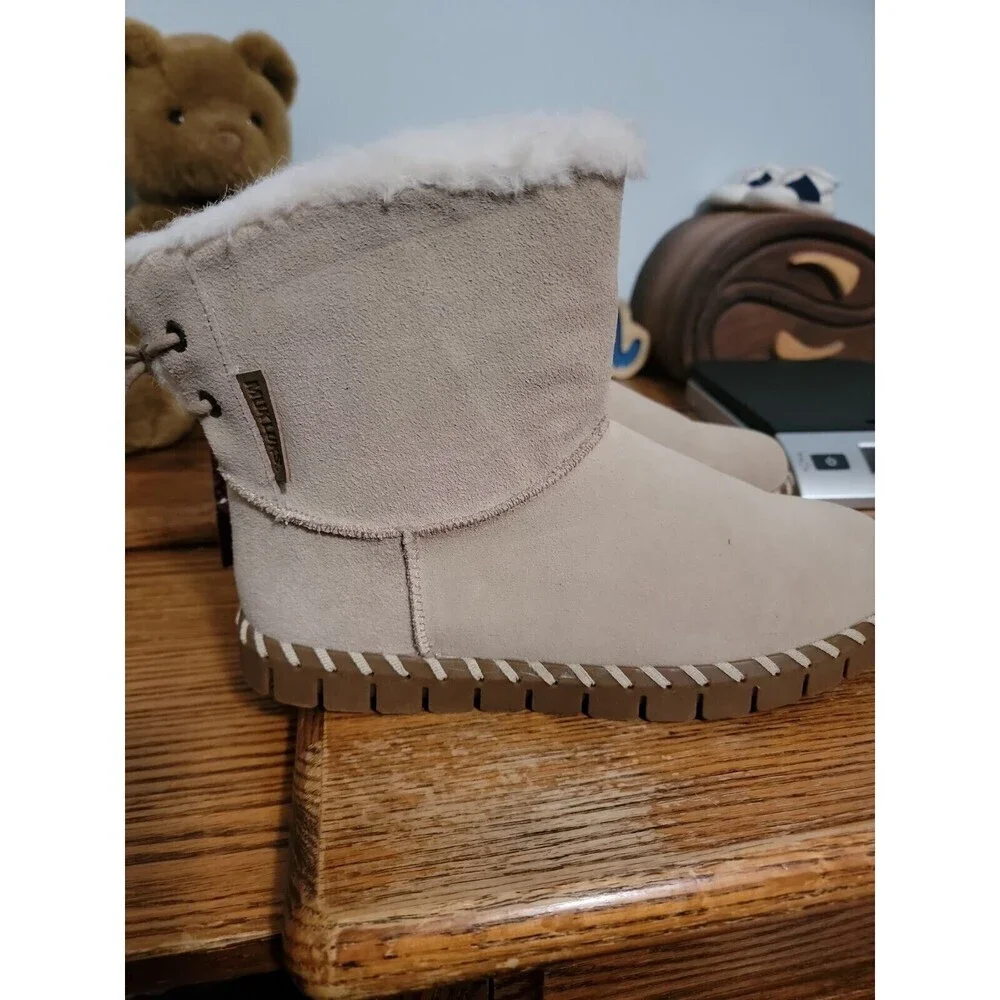 MUK LUKS Women's Flexi Albany Boots Fashion - Choose SZ 8/color Sand - Picture 5 of 7